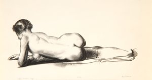 Nude Study, Woman Lying Prone, 1923-24